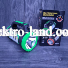 Портативный фонарь лампа светодиодный MH818A аккумуляторный с Power Bank солнечная батарея зарядка USB